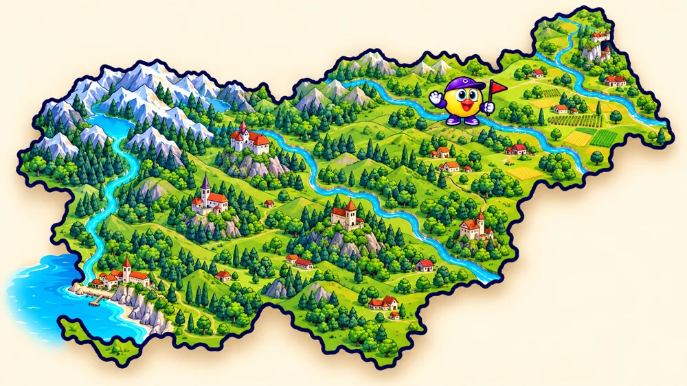 Pako na karti Slovenije